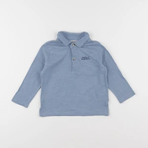 Little Cigogne - polo bleu - 2 ans