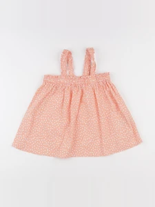 Uniqlo - blouse orange - 7/8 ans