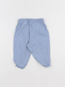 H&M - pantalon bleu - 9/12 mois