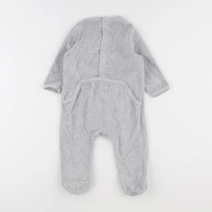 Vertbaudet - pyjama velours gris - 12 mois