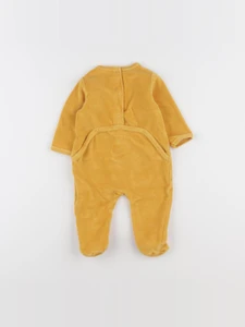 Vertbaudet - pyjama velours jaune - 6 mois