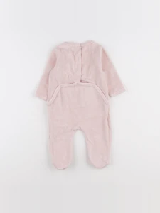 Vertbaudet - pyjama velours rose - 6 mois