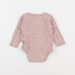 Vertbaudet - body rose, blanc - 6 mois