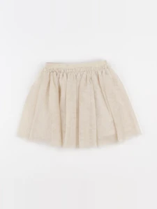 Vertbaudet - jupe beige, or - 36 mois