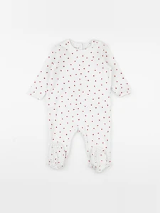 Vertbaudet - pyjama coton blanc - 9 mois