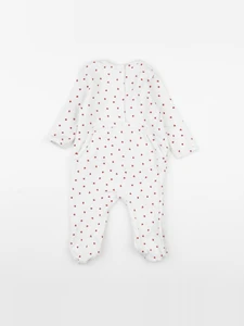 Vertbaudet - pyjama coton blanc - 9 mois