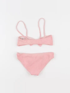 Cyrillus - maillot de bain blanc, orange - 8 ans