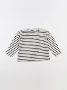 Zara - tee-shirt beige, bleu - 18/24 mois