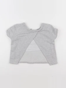 IKKS - sweat court gris - 10 ans