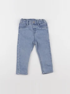 H&M - jean bleu - 9/12 mois