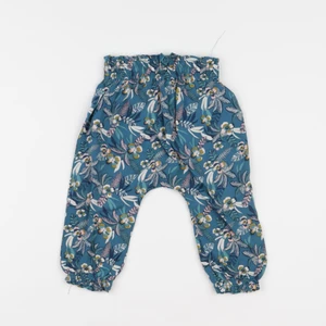 Vertbaudet - pantalon vert, rose - 12 mois