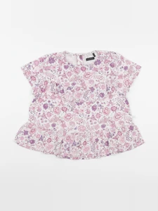 IKKS - blouse blanc, violet - 8 ans