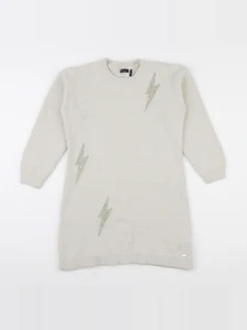 IKKS - robe beige, or - 6 ans