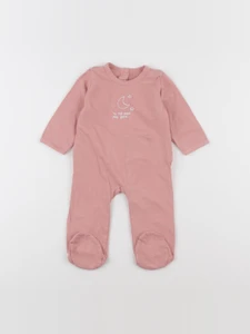 Vertbaudet - pyjama coton rose - 6 mois