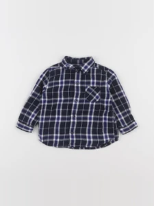Boutchou - chemise bleu - 6 mois