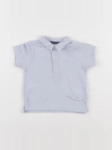 Cyrillus - polo bleu - 12 mois