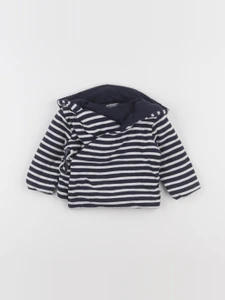 Vertbaudet - gilet bleu - 6 mois