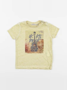 IKKS - tee-shirt jaune - 12 mois