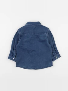 Boutchou - chemise bleu - 12 mois