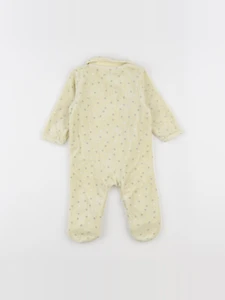 Vertbaudet - pyjama velours jaune - 6 mois