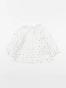 Cyrillus - tee-shirt blanc, bleu - 24 mois