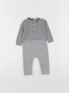 Jacadi - combinaison gris - 12 mois