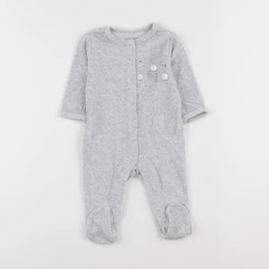 Vertbaudet - pyjama velours gris - 3 mois