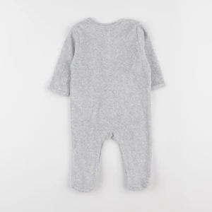Vertbaudet - pyjama velours gris - 3 mois
