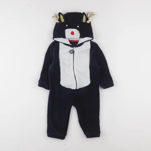 Vertbaudet - sur-pyjama bleu, blanc - 12 mois