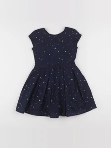 Vertbaudet - robe bleu, argent - 5 ans