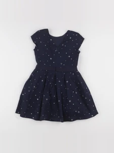 Vertbaudet - robe bleu, argent - 5 ans