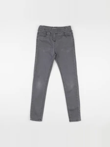 Vertbaudet - jegging gris - 9 ans