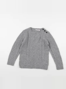 Monoprix - pull gris - 8 ans