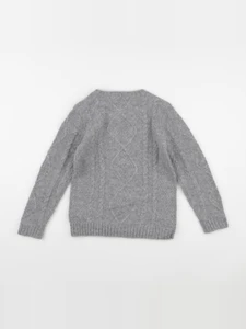 Monoprix - pull gris - 8 ans
