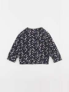 Petit Bateau - sweat bleu - 12 mois