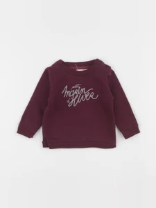 Bouchara - sweat rouge - 9 mois