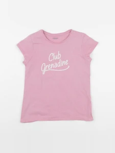 Vertbaudet - tee-shirt rose - 8 ans