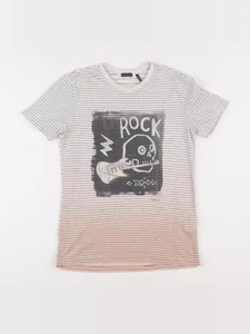 IKKS - tee-shirt beige - 10 ans