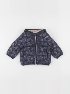 IKKS - doudoune réversible bleu, rose - 12 mois