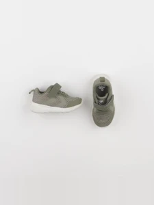 Hummel - tennis à scratch/ lacets vert - pointure 19