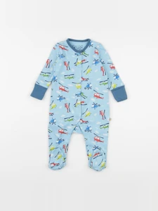 Frugi - pyjama coton bleu - 3/6 mois