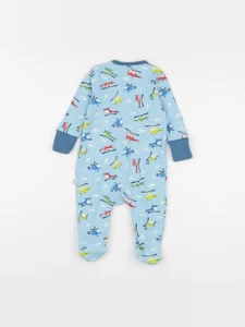 Frugi - pyjama coton bleu - 3/6 mois