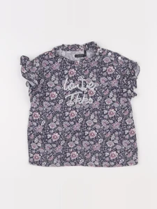 IKKS - blouse bleu, rose - 8 ans