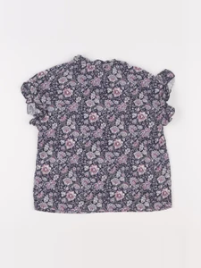 IKKS - blouse bleu, rose - 8 ans