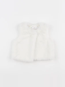 Boutchou - gilet blanc - 6 mois