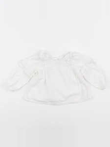 Zara - blouse blanc - 3/6 mois