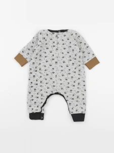Petit Bateau - combinaison gris - 6 mois