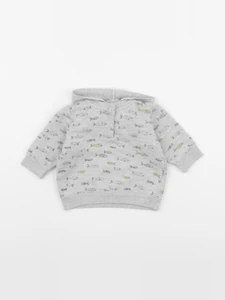 Petit Bateau - sweat gris - 6 mois