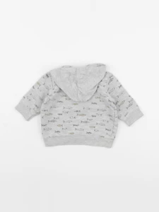 Petit Bateau - sweat gris - 6 mois