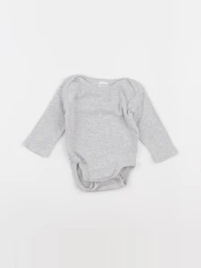 H&M - body gris - 0/1 mois
